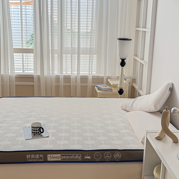 91家纺网 家纺一手货源 找家纺 MOA床垫 2025最新款加厚海绵床垫卧室软垫乳胶床垫学生宿舍记忆棉床垫 凌云（白）厚9.5cm