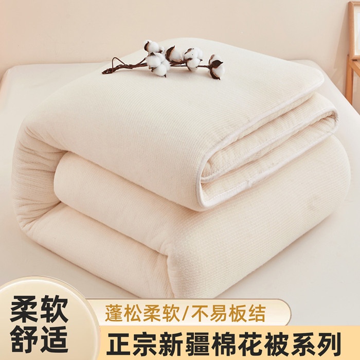 91家纺网 家纺一手货源 找家纺 （总）爱屋及屋2025新款鱼鳞网新疆棉花被芯被子冬被春秋被四季通用学生宿舍