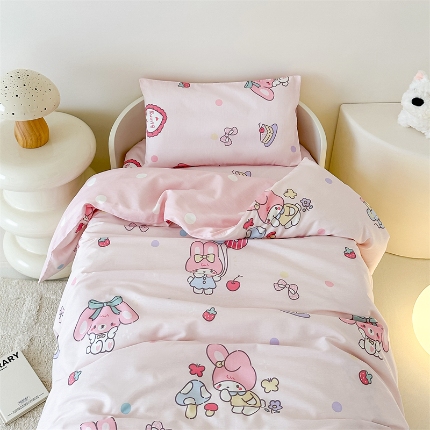 91家纺网 家纺一手货源 找家纺 （总）全棉幼儿园被子三件套儿童午睡棉被褥宝宝入园含芯六件套