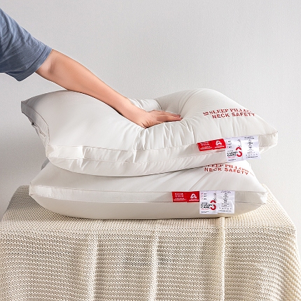 91家纺网 家纺一手货源 找家纺 鼎晟纺 2025新款全棉纯棉酒店枕纯棉三防防水防油防污枕头枕芯 三防枕-高枕 48*74cm/只