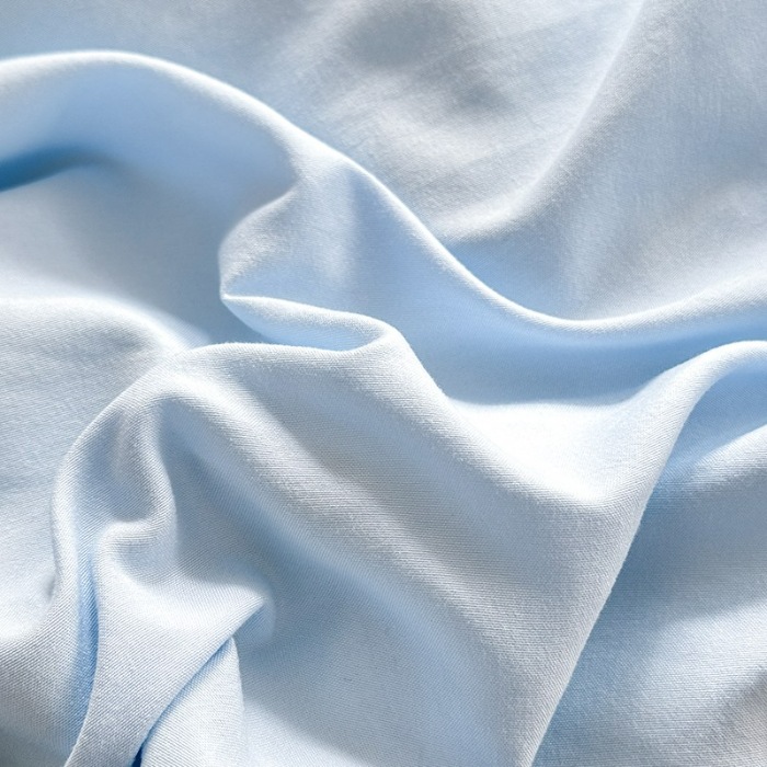 91家纺网 家纺一手货源 找家纺 苏米娜2026春夏新品韩版公主风超柔水洗棉床盖四件套刺绣针织棉双层纱纯棉棉麻全棉公主风床盖款四件套  秘密花园—婴儿蓝