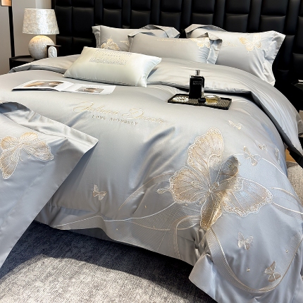 （总）星蕴家纺 2025新款新款全棉刺绣四件套-露娜【高档礼盒包装】