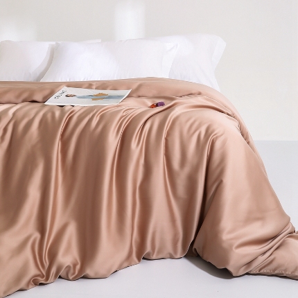 91家纺网 家纺一手货源 找家纺 （总）（总）2025新款60s兰精天丝被套单品高档简约纯色纯色双拼被套枕套床单单品