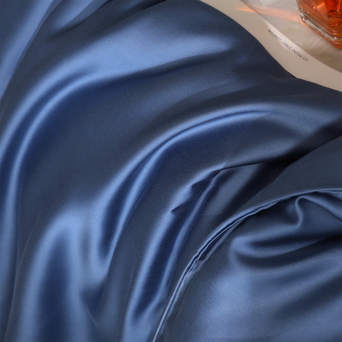 91家纺网 家纺一手货源 找家纺 （总）（总）2025新款60s兰精天丝被套单品高档简约纯色纯色双拼被套枕套床单单品