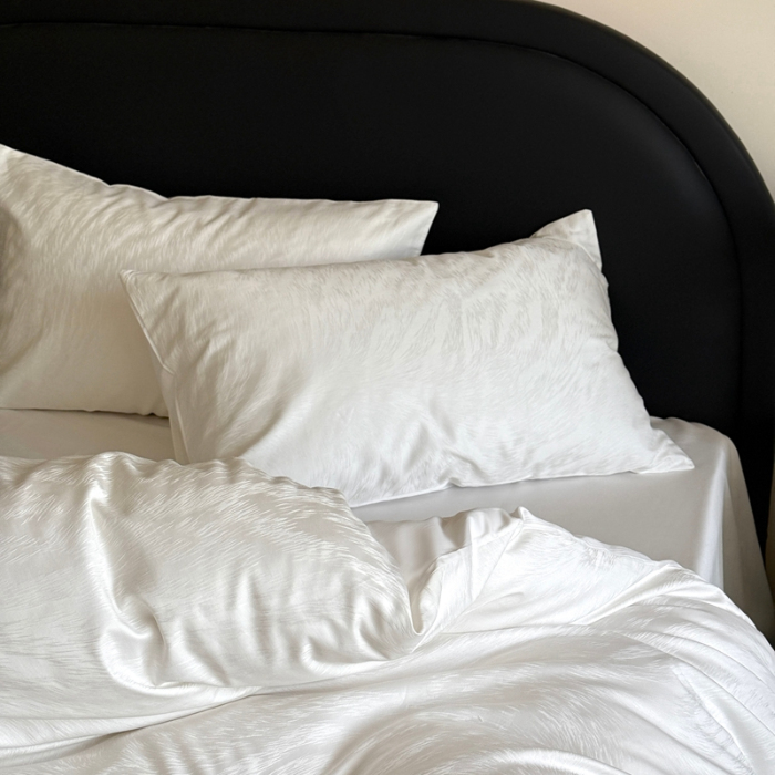 91家纺网 家纺一手货源 找家纺 （总）2025新款秋冬款100S长绒棉提花系列四件套-月光拿铁 （标准会员-20元）