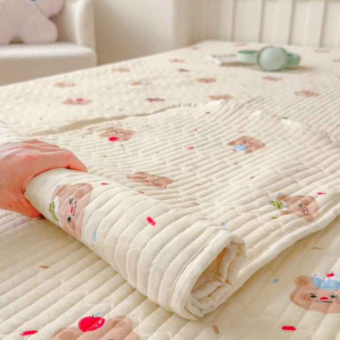 91家纺网 家纺一手货源 找家纺 （总）鑫利来家纺 2025新款夹棉枕套水洗棉印花卡通夹棉绗缝枕套