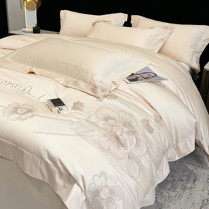 91家纺网 家纺一手货源 找家纺 （总）星蕴家纺 2026新款A类新疆全棉刺绣四件套-千禧