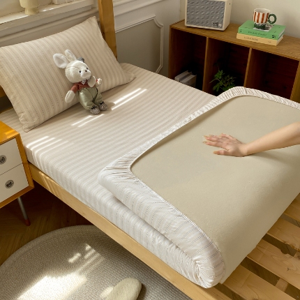 （总）恋人优选 2025新款儿童学生宿舍上下铺全棉纯棉色织床笠枕套单品单件-有标款系列一