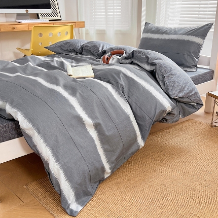 91家纺网 家纺一手货源 找家纺 （总）（总）2025新款13070全棉100％棉学生三件套小清新宿舍六件套大礼包寝室组合套装