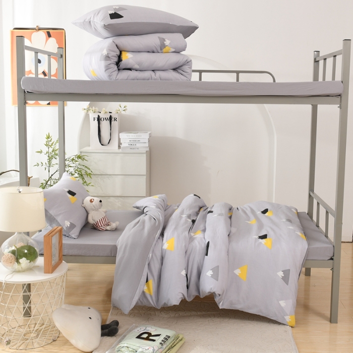 91家纺网 家纺一手货源 找家纺 （总）2025新款卡通风水洗棉学生三件套宿舍寝室上下铺六件套大礼包床褥被芯枕芯组合套装