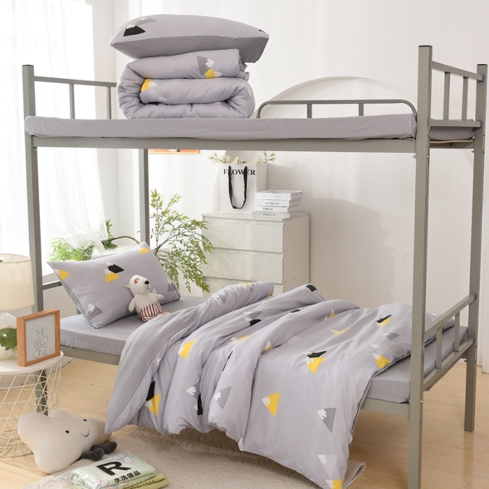 91家纺网 家纺一手货源 找家纺 （总）2025新款卡通风水洗棉学生三件套宿舍寝室上下铺六件套大礼包床褥被芯枕芯组合套装