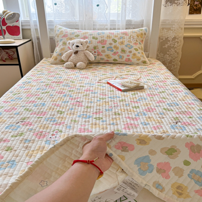 91家纺网 家纺一手货源 找家纺 （总）舒居家纺 2025新款学生高温酵素砂洗双面全棉纯棉床盖