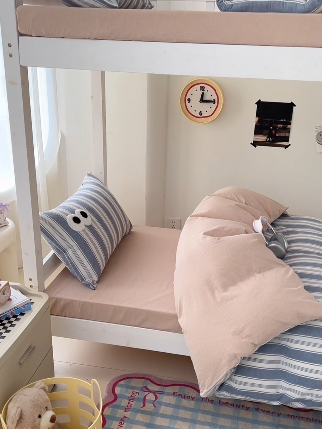 91家纺网 家纺一手货源 找家纺 （总）2025新款眼睛毛巾绣色织全棉100％棉学生三件套宿舍上下铺六件套大礼包组合套装