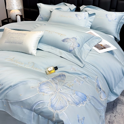 （总）星蕴家纺 2025新款新款全棉刺绣四件套-露娜【高档礼盒包装】