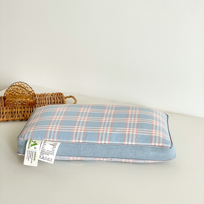 91家纺网 家纺一手货源 找家纺 （总）2025新款水洗棉荞麦枕 全棉荞麦枕