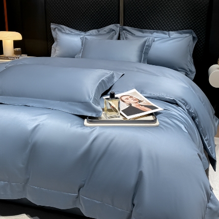 （总）星蕴家纺 2025新款纯色澳棉长绒棉摩卡系列四件套