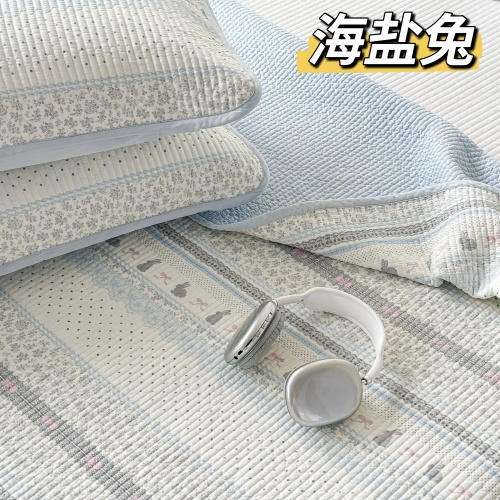 91家纺网 家纺一手货源 找家纺 （总）纯棉床盖三件套200*220 夹棉床盖榻榻米双人全棉床盖纯棉床单