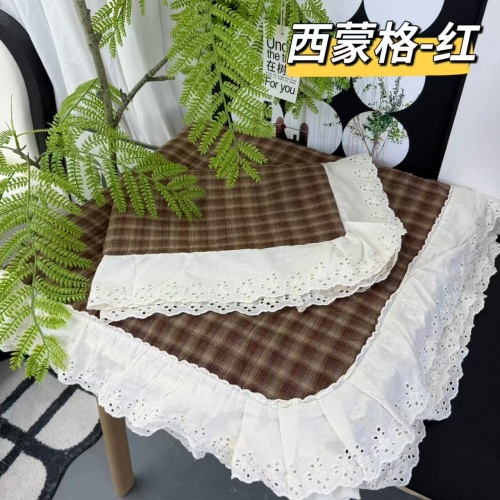 91家纺网 家纺一手货源 找家纺 （总）A类纯棉色织水洗棉床盖240*260CM全棉条纹三件套花边格子四季通用