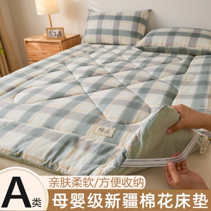 91家纺网 家纺一手货源 找家纺 （总）爱屋及屋 2025新款无印风四季款棉花床垫子学生宿舍床褥垫被出租屋铺底软垫