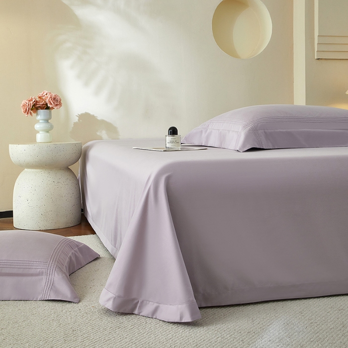 91家纺网 家纺一手货源 找家纺 金太阳80支婴肤全棉磨毛四件套 阳光紫云灰