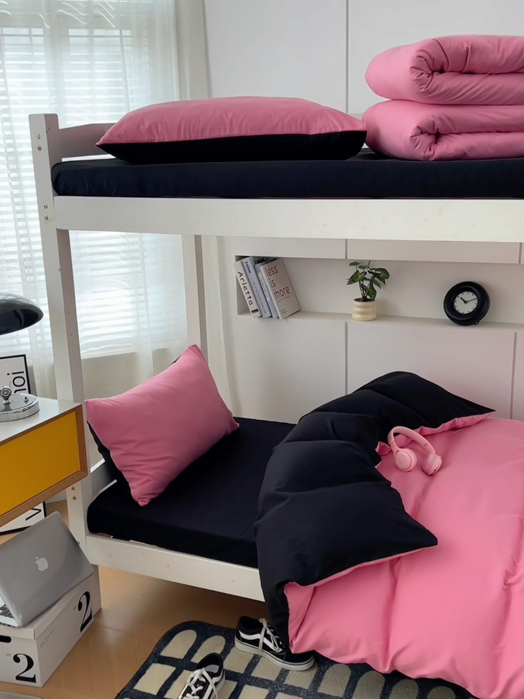 91家纺网 家纺一手货源 找家纺 （总）2025新款纯色双拼水洗棉大学生三件套宿舍寝室四件套床单被套枕套床品套件