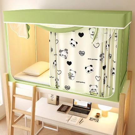 91家纺网 家纺一手货源 找家纺 （总）2025新款100%物理强遮光纳米技术静电环保透气床帘加密纱学生蚊帐透气面料宿舍单人床