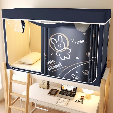 91家纺网 家纺一手货源 找家纺 （总）2025新款100%物理强遮光纳米技术静电环保透气床帘加密纱学生蚊帐透气面料宿舍单人床