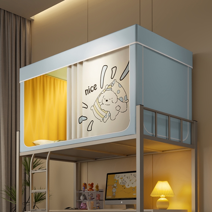 91家纺网 家纺一手货源 找家纺 （总）2025新款100%物理强遮光纳米技术静电环保透气床帘加密纱学生蚊帐透气面料宿舍单人床