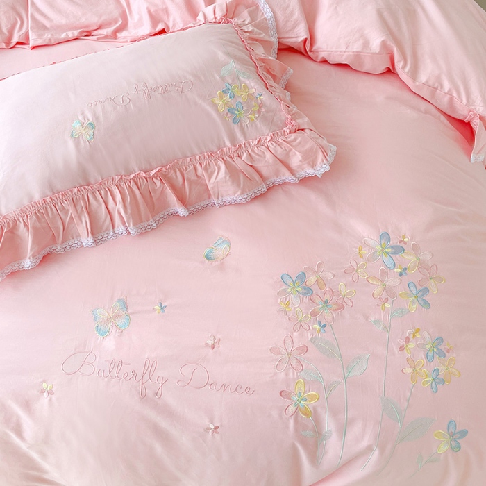 91家纺网 家纺一手货源 找家纺 (总)亲亲公主新款全棉四件套-恋恋花语