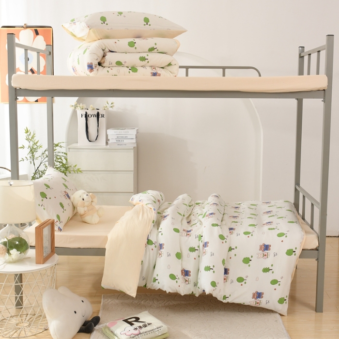 91家纺网 家纺一手货源 找家纺 （总）2025新款卡通水洗棉学生三件套寝室四件套卡通可爱风床单被套枕套床上用品