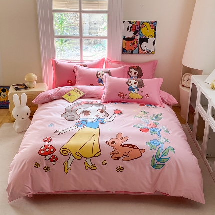 91家纺网 家纺一手货源 找家纺 （总）眷恋家纺 2025新款卡通全棉印花四件套