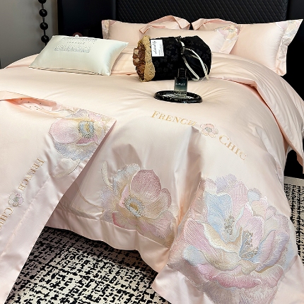 （总）星蕴家纺 2025新款新疆全棉刺绣四件套-黛尔【高档礼盒包装】