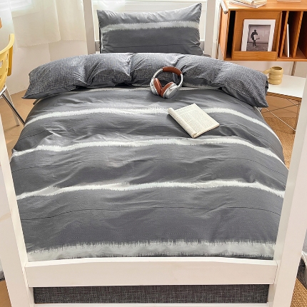 91家纺网 家纺一手货源 找家纺 （总）2025新款13070纯棉100％棉大学生三件套寝室四件套田园小清新风床品套件