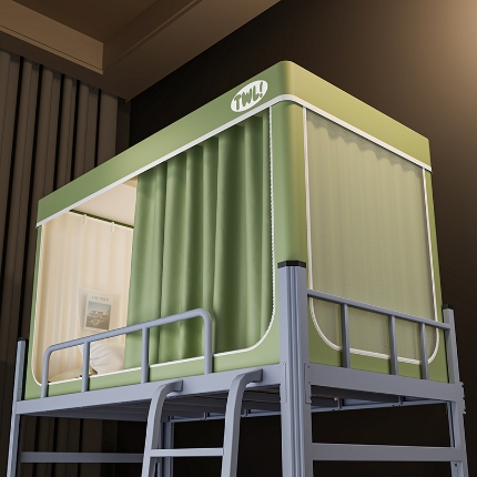 91家纺网 家纺一手货源 找家纺 （总）2025新款升级静电非涂层环保全遮光床帘款学生上下铺蚊帐宿舍单人床通用印花