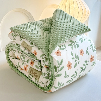 91家纺网 家纺一手货源 找家纺 （总）小石头家纺 2025新款A类全棉纯棉豆豆绒大豆被 被子冬被被芯春秋被