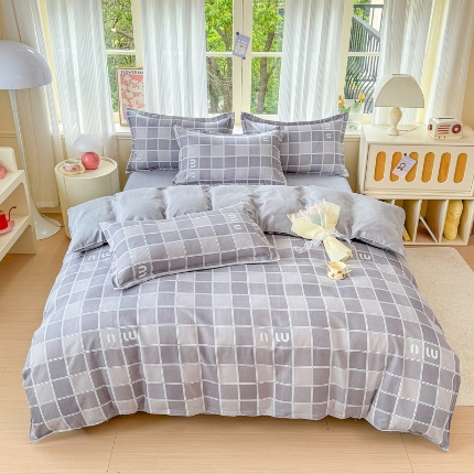 91家纺网 家纺一手货源 找家纺 （总）2025植物羊绒系列磨毛四件套新花型床单款床笠款四季款