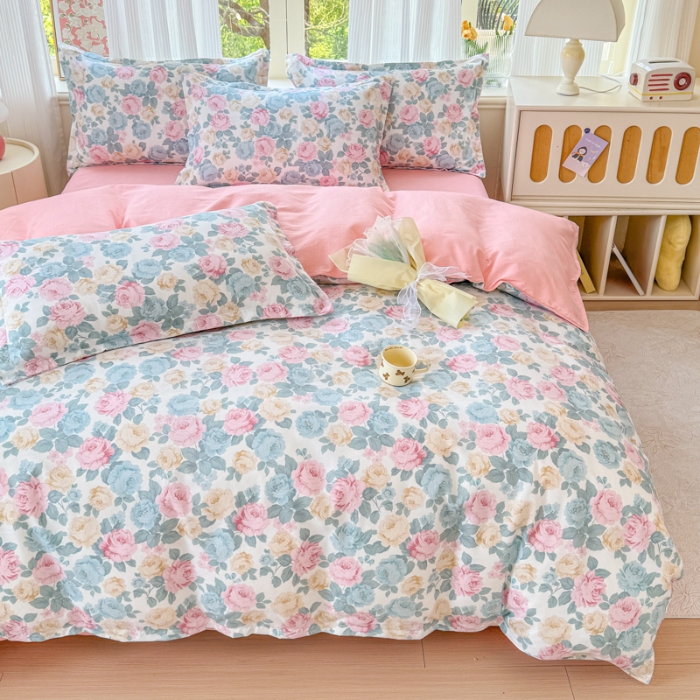 91家纺网 家纺一手货源 找家纺 （总）2025植物羊绒系列磨毛四件套新花型床单款床笠款四季款