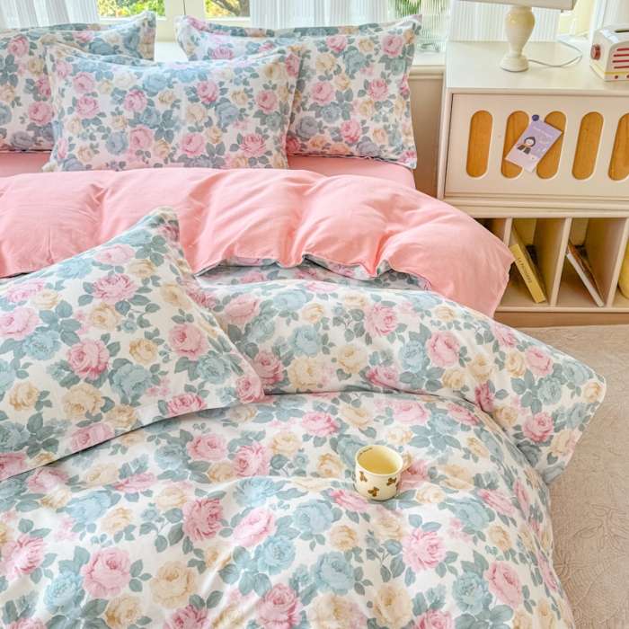 91家纺网 家纺一手货源 找家纺 （总）2025植物羊绒系列磨毛四件套新花型床单款床笠款四季款