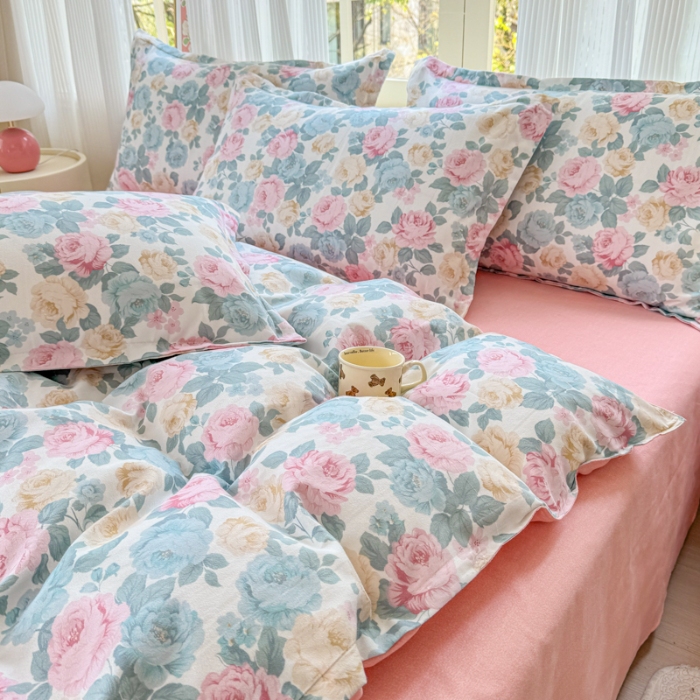 91家纺网 家纺一手货源 找家纺 （总）2025植物羊绒系列磨毛四件套新花型床单款床笠款四季款