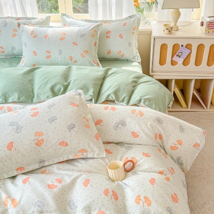 91家纺网 家纺一手货源 找家纺 （总）植物羊绒新花型磨毛四件套单被套四件套床上用品