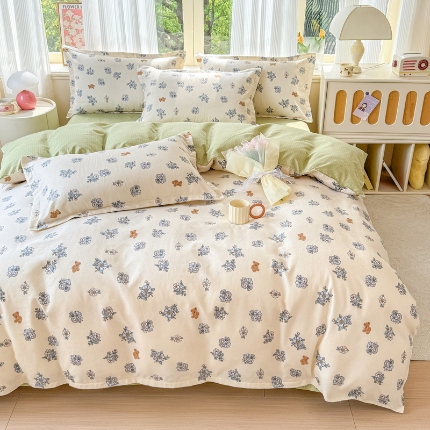 91家纺网 家纺一手货源 找家纺 （总）2025加厚生态磨毛植物羊绒床上用品四件套高克重套件