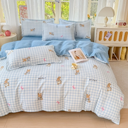 91家纺网 家纺一手货源 找家纺 （总）2025加厚生态磨毛植物羊绒床上用品四件套高克重套件