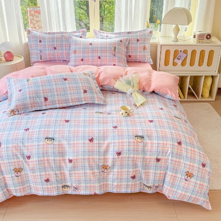 91家纺网 家纺一手货源 找家纺 （总）2025加厚生态磨毛植物羊绒床上用品四件套高克重套件