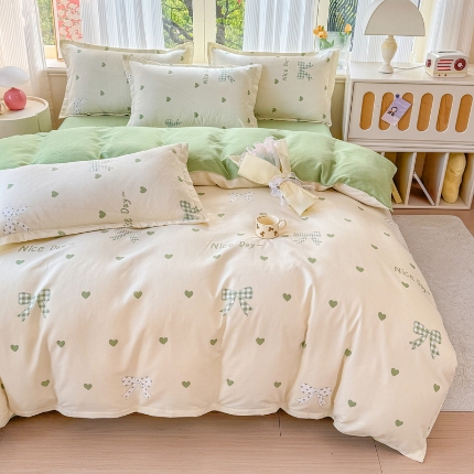 91家纺网 家纺一手货源 找家纺 （总）2025加厚生态磨毛植物羊绒床上用品四件套高克重套件