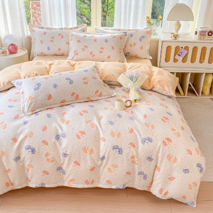 91家纺网 家纺一手货源 找家纺 （总）2025加厚生态磨毛植物羊绒床上用品四件套高克重套件