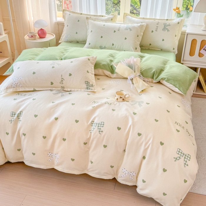 91家纺网 家纺一手货源 找家纺 （总）2025加厚生态磨毛植物羊绒床上用品四件套高克重套件