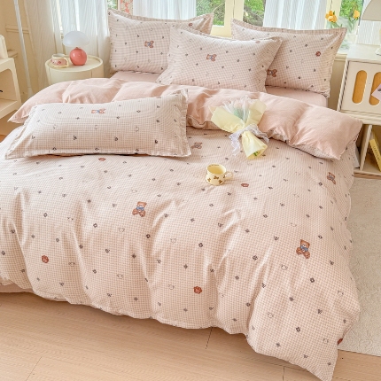 91家纺网 家纺一手货源 找家纺 （总）梦舒阳 2025高克重生态棉植物羊绒四件套单被套床单款床笠款床品套件爆款