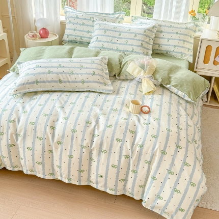 91家纺网 家纺一手货源 找家纺 （总）梦舒阳 2025高克重生态棉植物羊绒四件套单被套床单款床笠款床品套件爆款