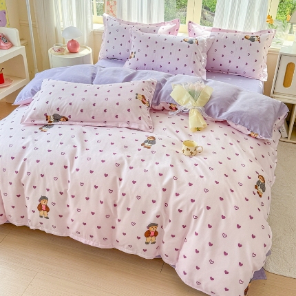 91家纺网 家纺一手货源 找家纺 （总）梦舒阳 2025高克重生态棉植物羊绒四件套单被套床单款床笠款床品套件爆款