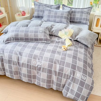 91家纺网 家纺一手货源 找家纺 （总）梦舒阳 2025高克重生态棉植物羊绒四件套单被套床单款床笠款床品套件爆款